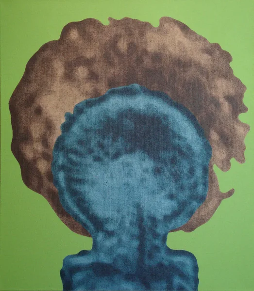 Stone Sun No. 2, 2010, 80x70 cm, acrylic on canvas