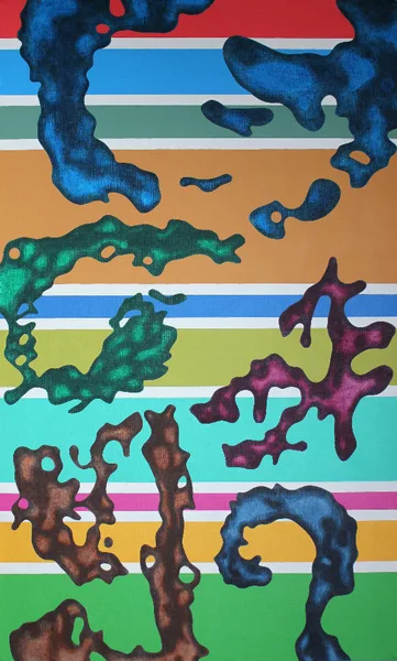Stone Alphabet No. 4, 2013, 150x90 cm, acrylic on canvas