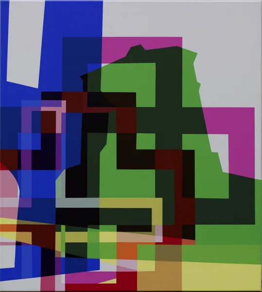 Lucemburska No. 3, 2021, 100 x 90 cm, acrylic on canvas