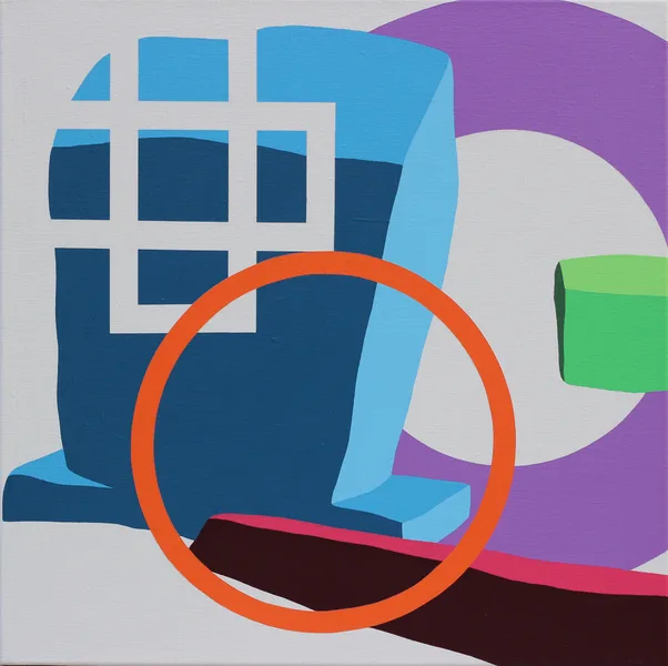 Flying Stones No.7, 2022, 60 x 60 cm, acrylic on canvas